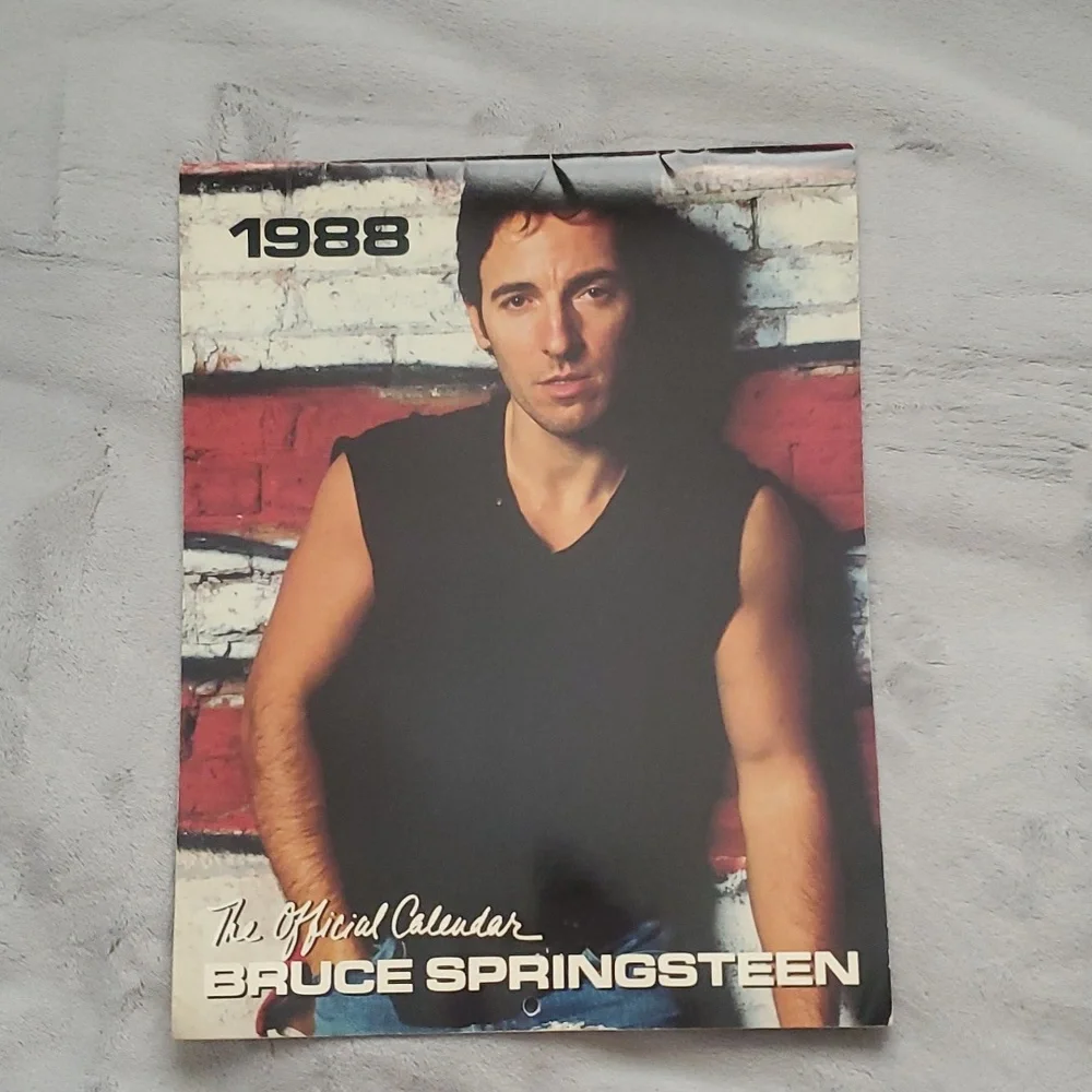 Bruce Springsteen 1988 Official Calendar Vintage Wall Decor Large Paper …